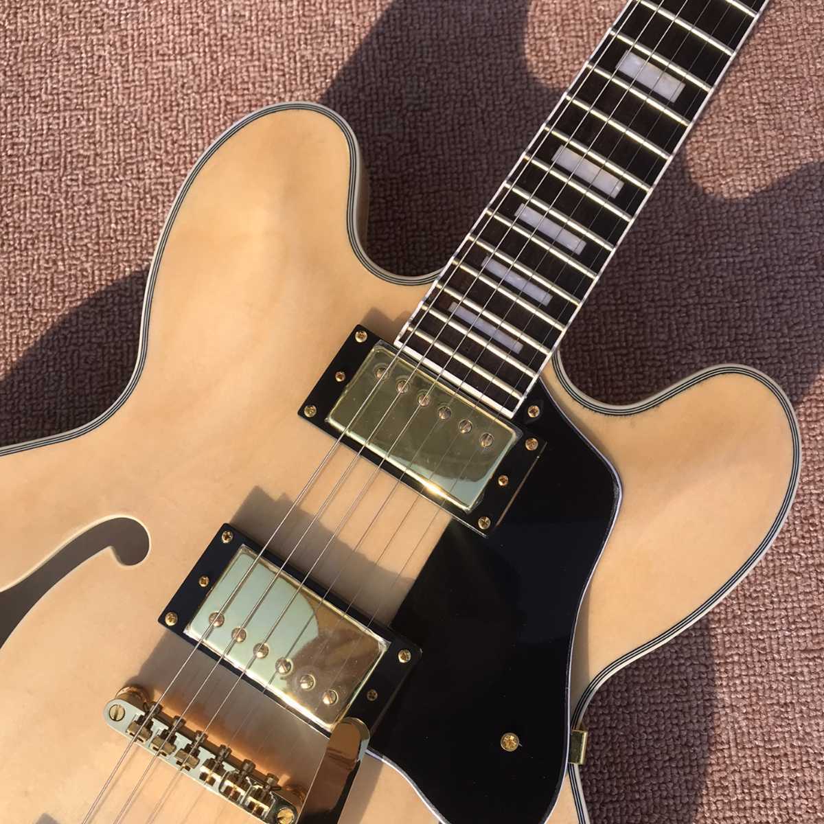 ノーブランド GIBSONタイプ セミアコースティック エレキギター Yahoo!オークション - ノーブランド Gibson 風 エレキギター