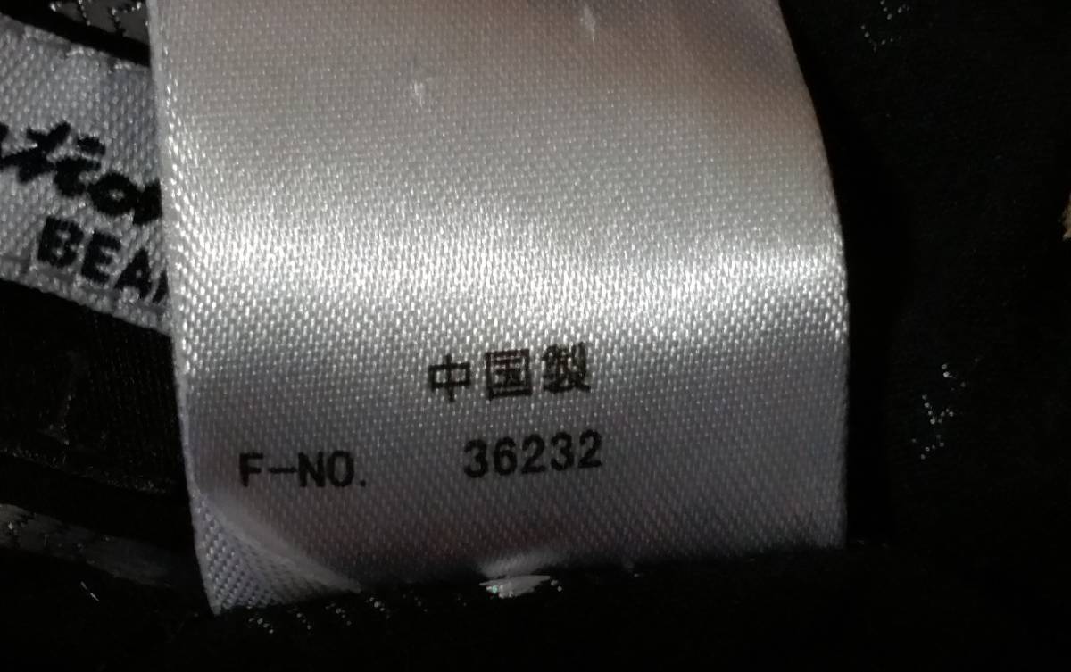BEAMS ビームス 半袖シャツ SIZE:L 黒 銀 送料215円～の画像8