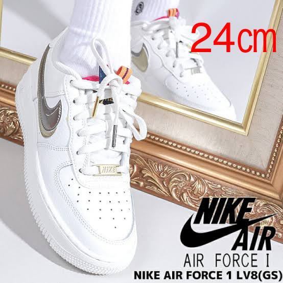 新品】24㎝ Nike Air Force 1 GS Double Swoosh ナイキ エアフォース1