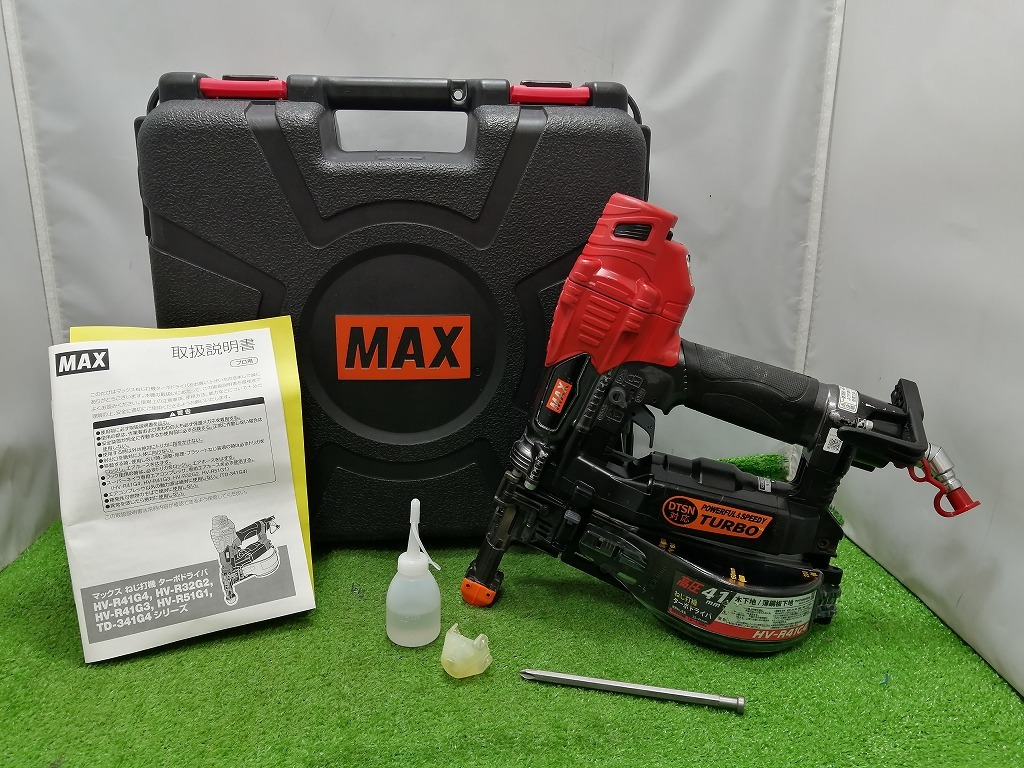 品 MAX マックス 41mm 高圧接続ターボドライバ ネジ打ち機 HV-R41G4-G