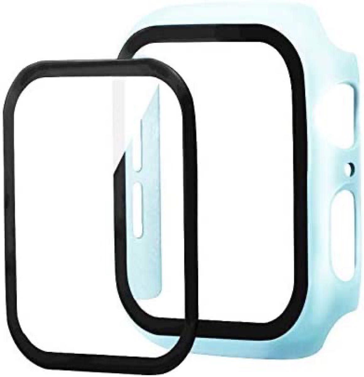 Apple Watch 用 ケース アップルウォッチ保護カバー ガラスフィルム 一体型 42mm　ホワイト