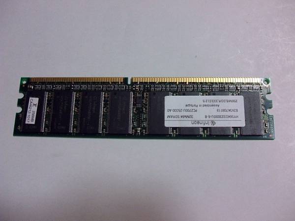 infineon PC2700 DDR333 256MBデスクトップメモリ　_画像1