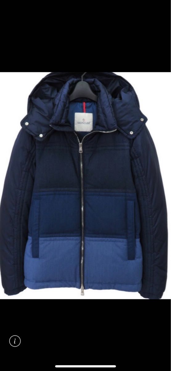 値下げ　モンクレール MONCLER ダウン　ROUVE 740ネイビー メンズ　2 ダウンジャケット