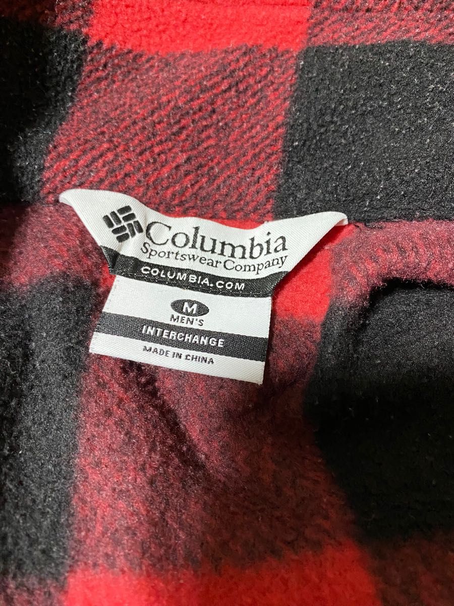 Columbia コロンビア フリース　サイズＭ　チェック フリースジャケット