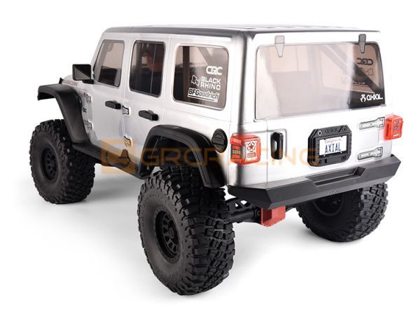 GRC製　G173RCS【シルバー】車種別適合アキシャル　1/6 SCX6 JEEP JLU WRANGLER 4WD　左右セット　テールレンズカバー_装着イメージ