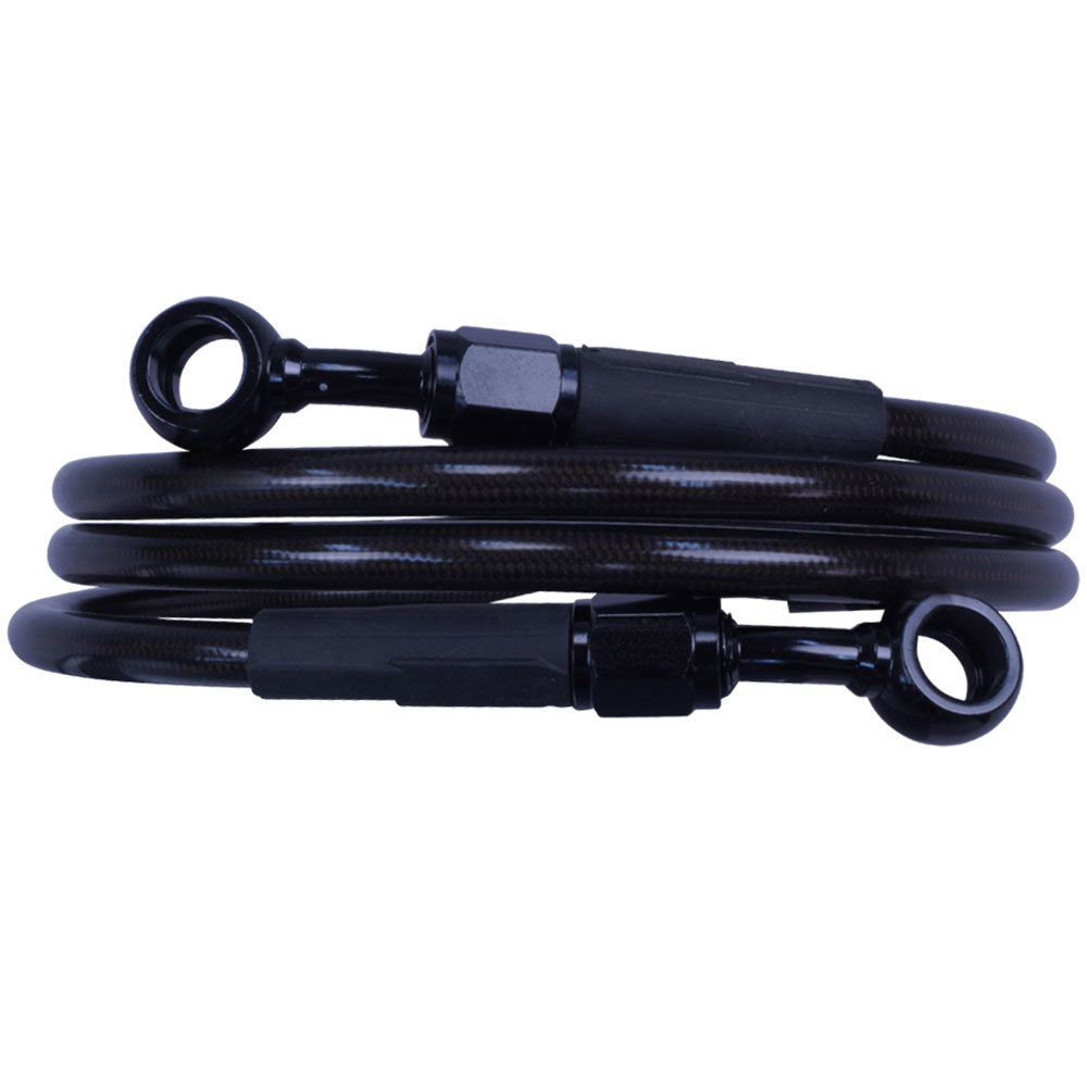 GPZ900R mesh brake hose clutch 10cm long smoked black / black GPZ900R A7-A16
