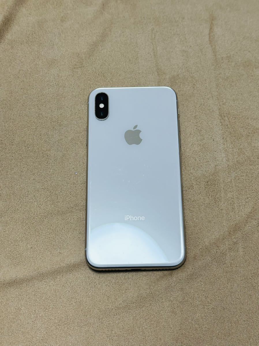 ヤフオク! - iPhone X SIMフリー シルバー 64GB 付属品...