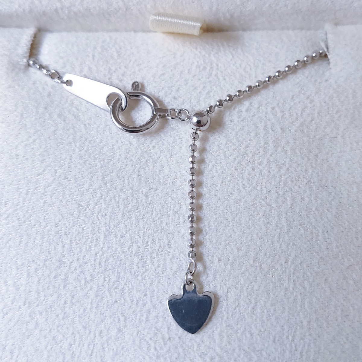 ダイヤモンド×インペリアルトパーズ ネックレス K18WG 0.757ct-
