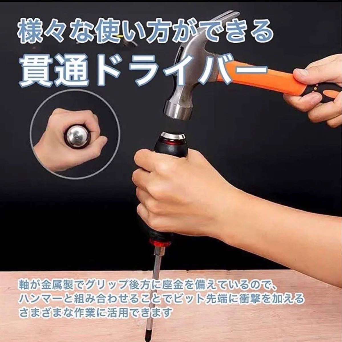 貫通ドライバーセット☆プラス3本マイナス4本☆ 先端磁力付 www