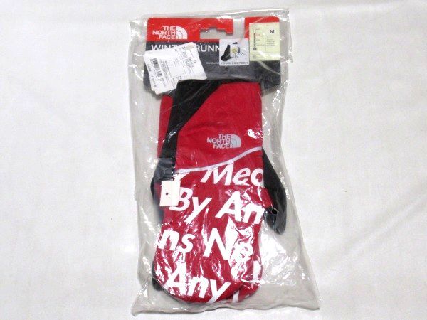 試着のみ 15AW Supreme x The North Face Winter Runners Glove Mサイズ ノースフェイス ウインター ランナー グローブ 手袋 Red NN61500I_画像3