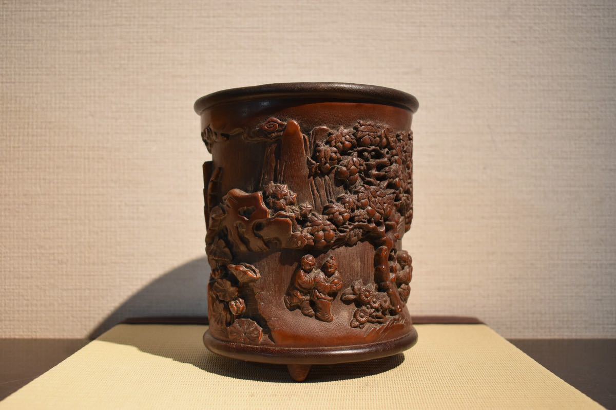 おもちゃ・ 竹彫り大筆筒 骨董品 美術品 をしてない - bahmanesabz.ir