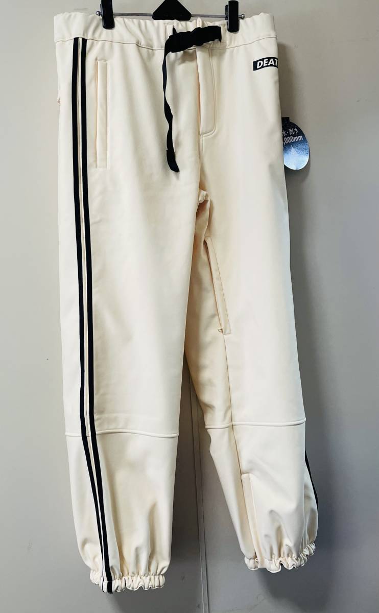 ☆23モデル・即決☆新品☆DEATH LABEL SOFT SHELL PANTS OFF WHITE LINE オフホワイトソフトシェルパンツデスレーベル耐水撥水大処分63%OFF_画像6