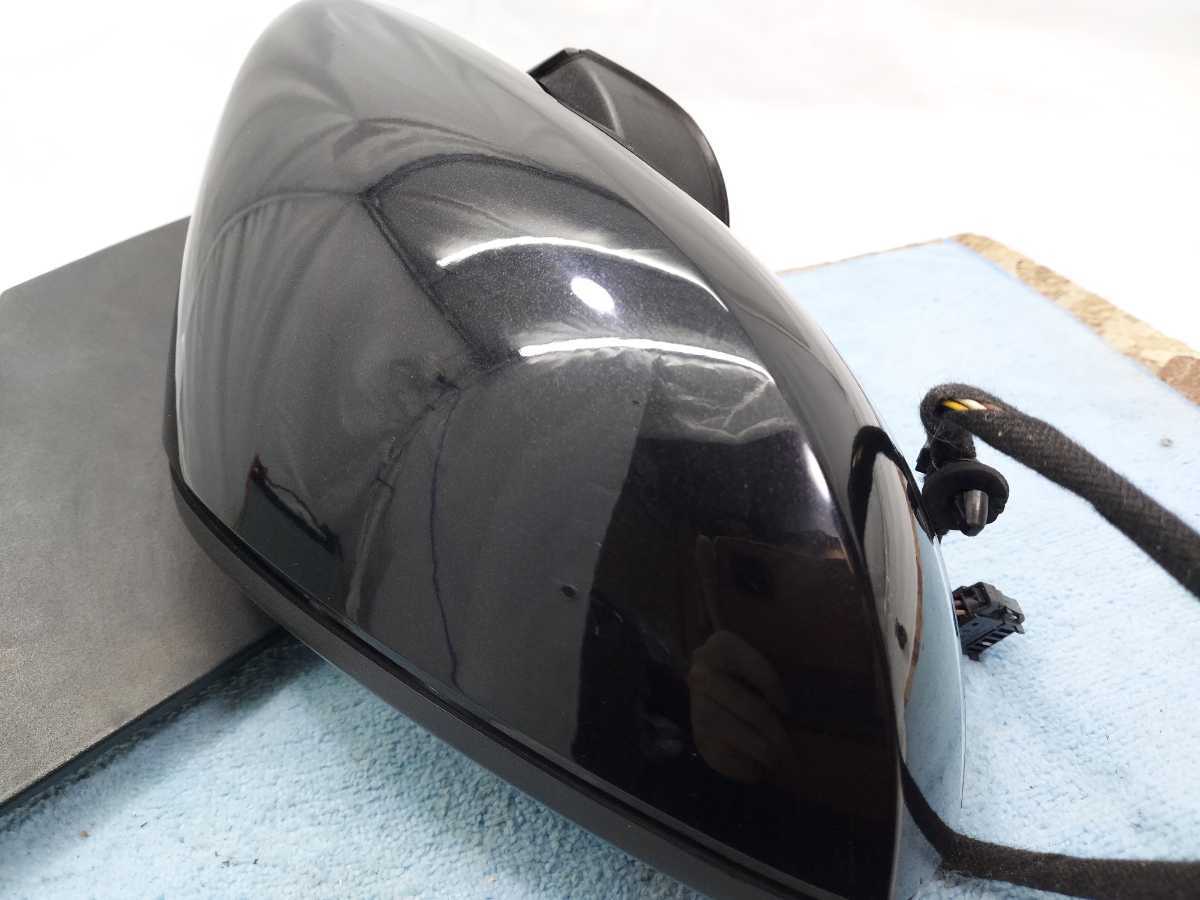 6R series Polo 6RCBZ right door mirror driver`s seat side operation verification ending 8 pin 8P black black black turn signal side mirror 2012 year A2(47)