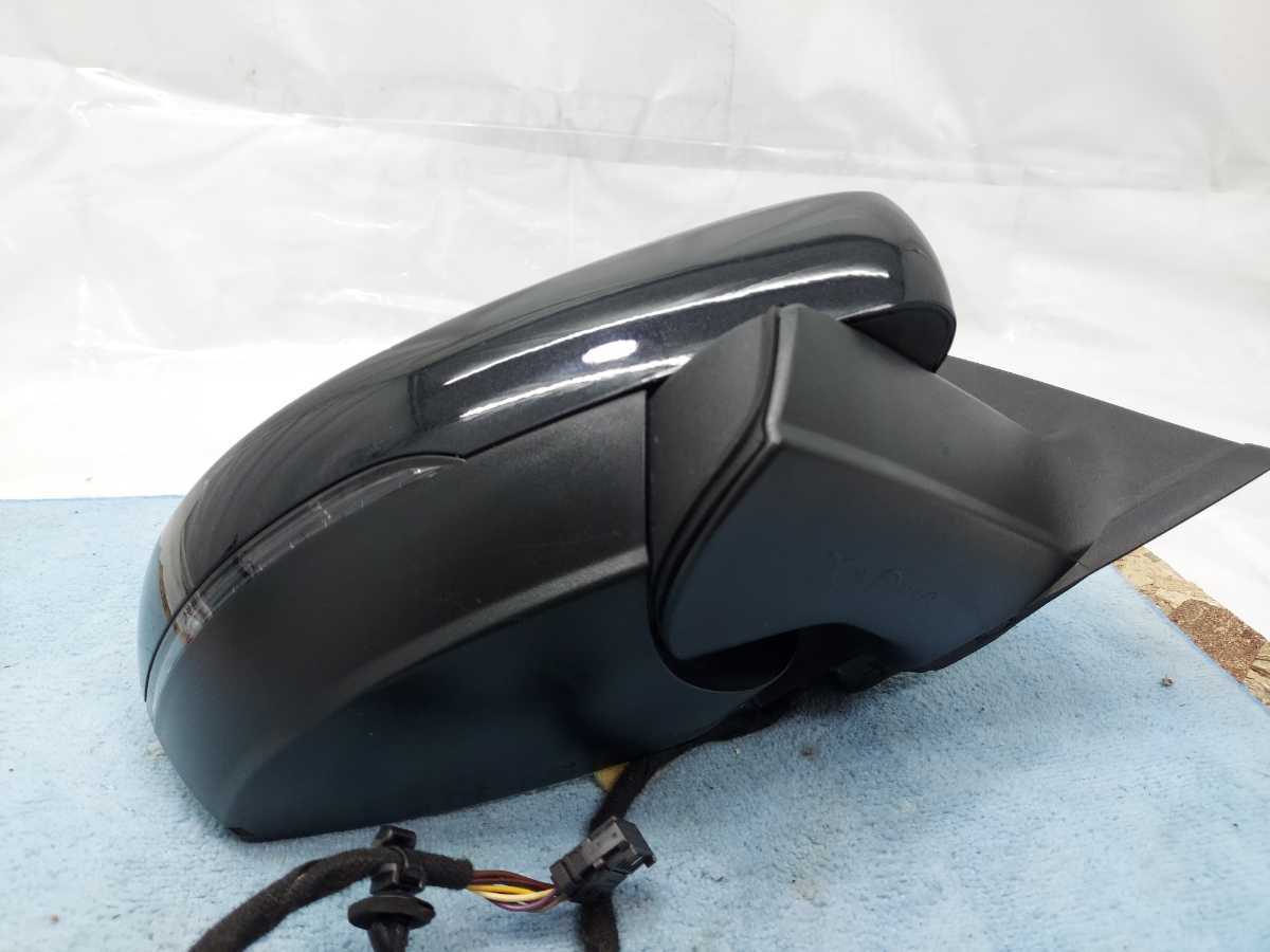 6R series Polo 6RCBZ right door mirror driver`s seat side operation verification ending 8 pin 8P black black black turn signal side mirror 2012 year A2(47)