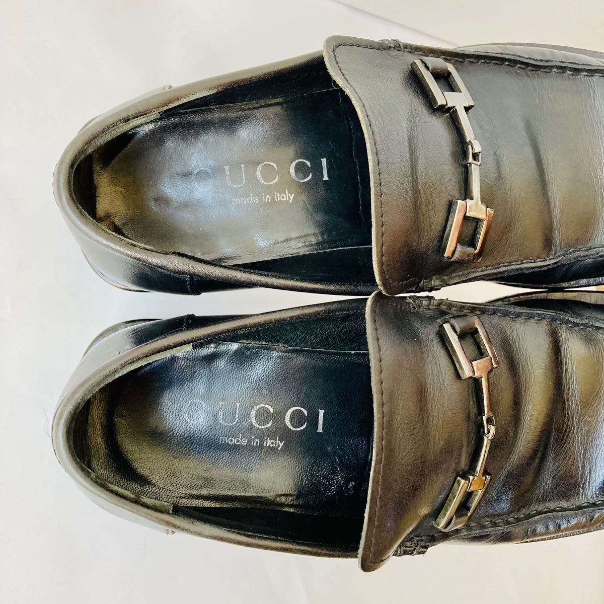 GUCCI グッチ 黒 ビットローファー 25 5cm 除菌・消臭済み|PayPayフリマ
