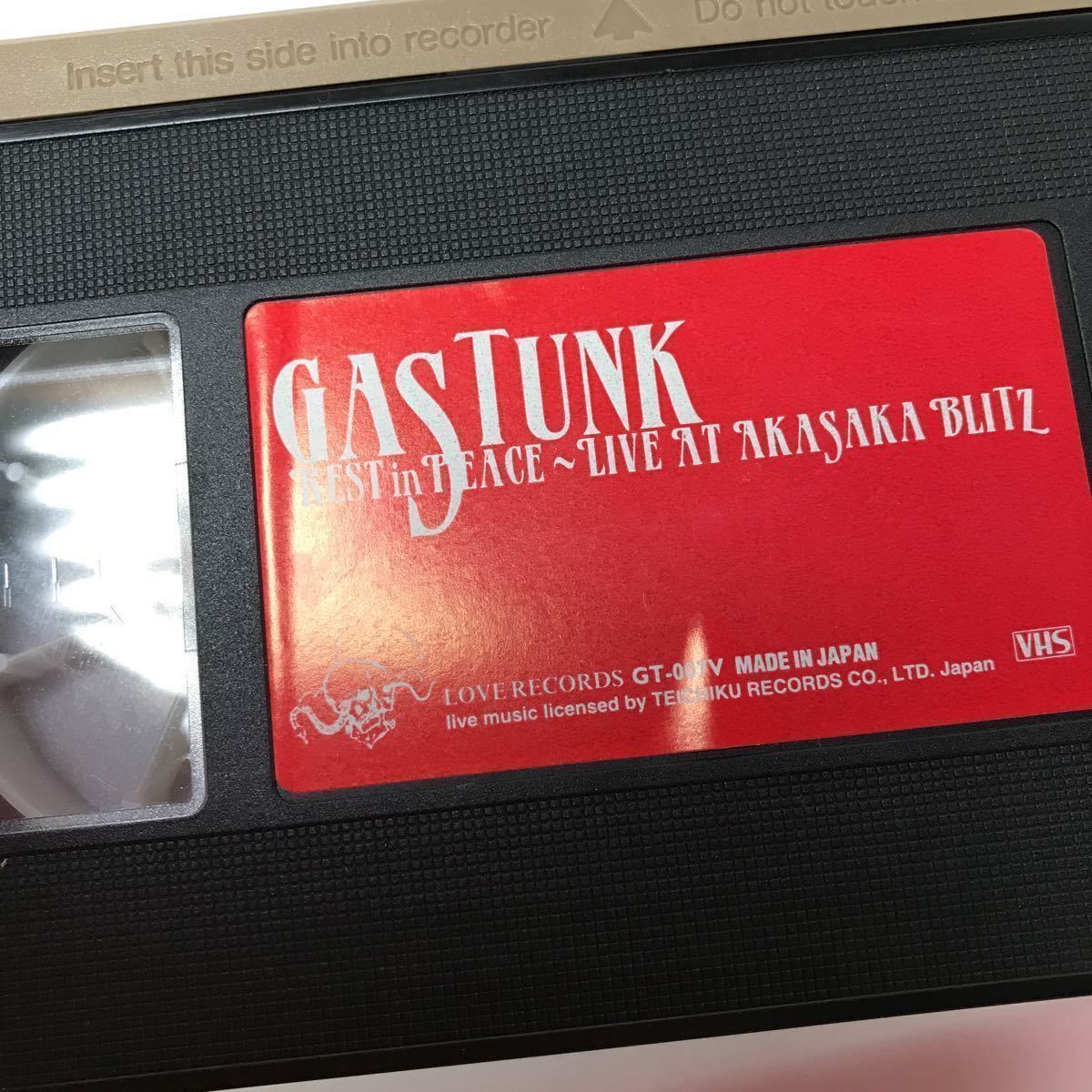  б/у VHS видеолента GASTUNK LIVE AT AKASAKA BLITZ REST in PEACEga Stan k красный склон Blitz Live 