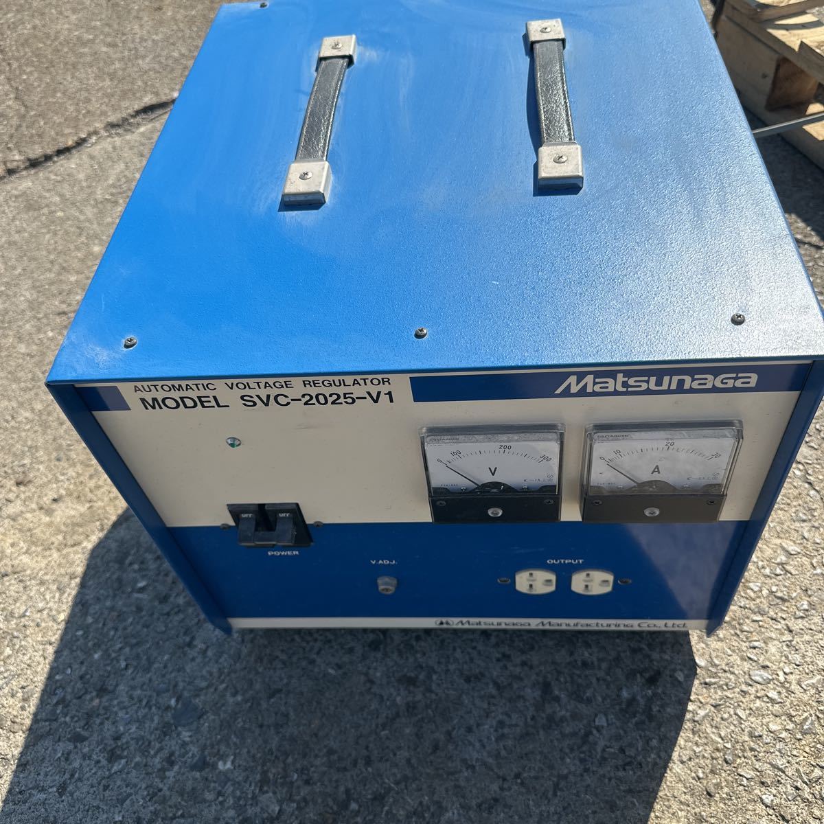 松永製作所 マツナガ 電圧電源装置 電圧安定化装置 SVC-2025-V1 松永製作所 マツナガ 電圧電源装置 電圧安定化装置 SVC-2025-V1