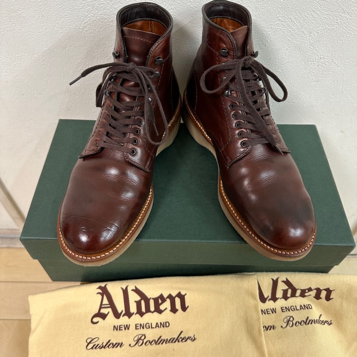 Alden オールデン 45960Hクロムエクセル プレーントゥブーツ-
