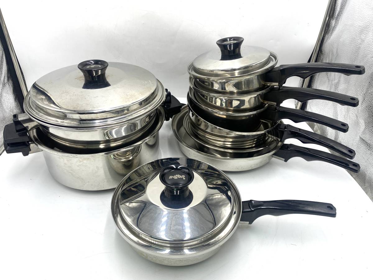 INKOR/インコア 鍋 8点 まとめ 片手鍋 両手鍋 ステンレス キッチン用品
