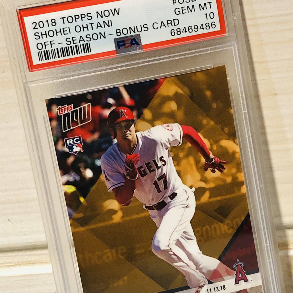 2021激安通販 新人王記念 NOW 【PSA10】 鑑定済み 2018 タレントグッズ