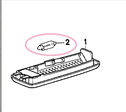 BMW E30 E21 other for room light for valve(bulb) 1 piece 63217160912(6321 7 160 912) unused 