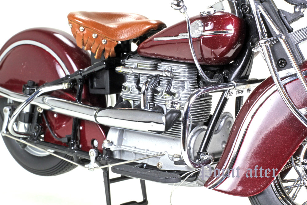 インディアンバイク442 1:10 フランクリンミント1942 美品-