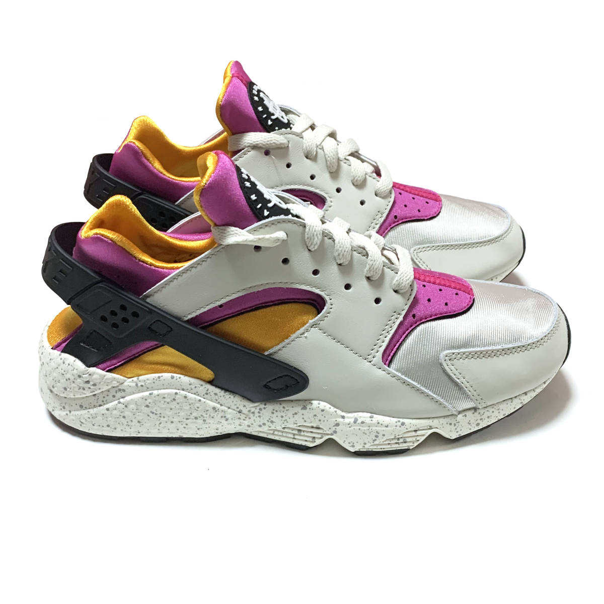 新品 箱あり 28.5cm ナイキ エアハラチ ホワイト ピンク イエロー スニーカー NIKE AIR HUARACHE メンズ シューズ DD1068-003 ハラチ_画像3