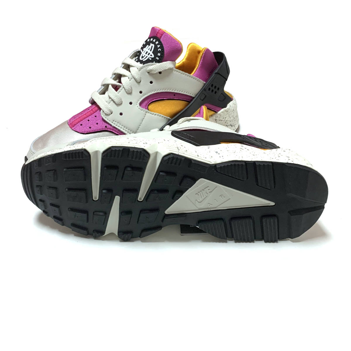 新品 箱あり 28.5cm ナイキ エアハラチ ホワイト ピンク イエロー スニーカー NIKE AIR HUARACHE メンズ シューズ DD1068-003 ハラチ_画像5