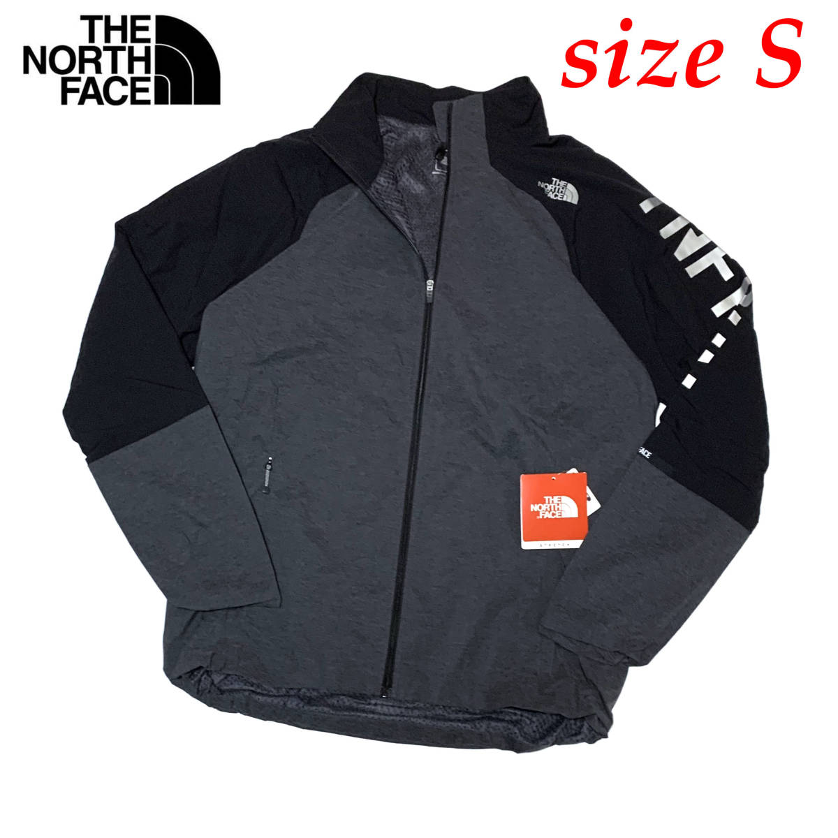 新品 Sサイズ ノースフェイス TNFR スワローテイル ライニング ジャケット グレー ブラック NP71874 アウター スポーツ ランニング  ウェア
