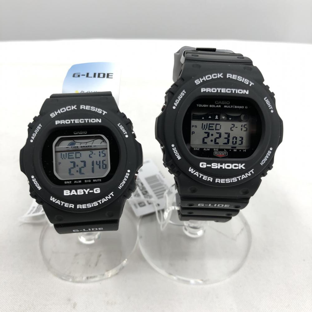 お見舞い 【中古】G-SHOCK GWX-5700CS-1JF BLX-570-1JF ペアウォッチ