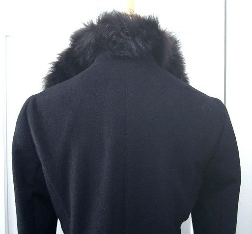  J &a-ruJ&R coat Anne gola100% fox fur black 