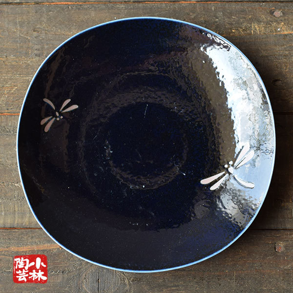 食器 アウトレット 美濃焼 藍とんぼ大皿の画像3