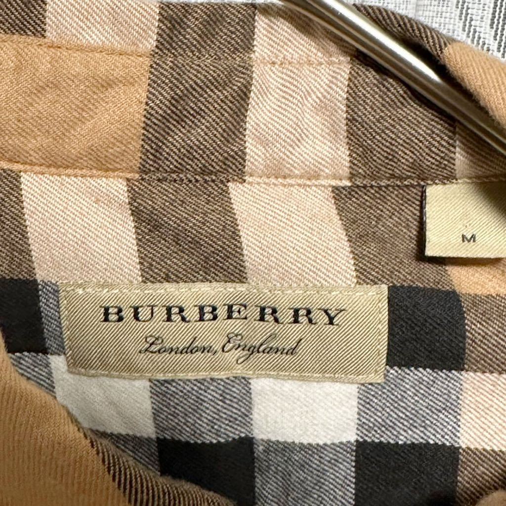 人気★ BURBERRY LONDON ENGLAND バーバリー 長袖シャツ ノバチェック ベージュ