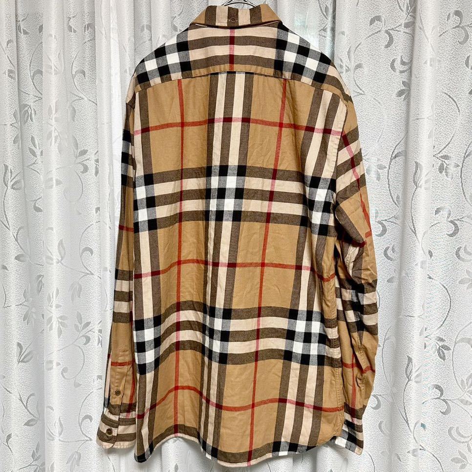 人気★ BURBERRY LONDON ENGLAND バーバリー 長袖シャツ ノバチェック ベージュ