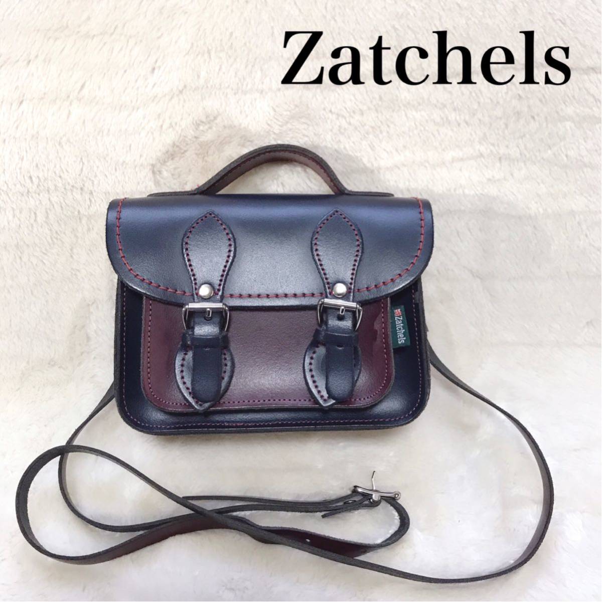 極美品 ショルダーバッグ ザッチェルズ zatchels 定価約8万★ 2way ハンドバッグ マイクロサッチェル トロピカリア ラフィネ バッグ マルニ ショルダーバッグ MARNI レザー クロスボディ ハンドバッグ かごバッグ ダークブルー レア極美品 ボルド マイクロ