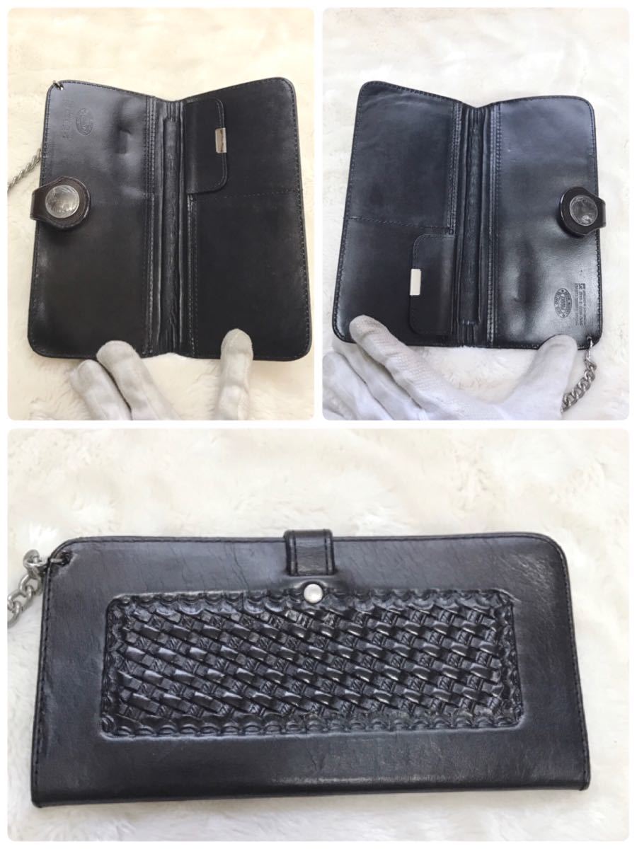 ヤフオク! - 美品 ファニー FUNNY バイカーズウォレット 財布 レ...