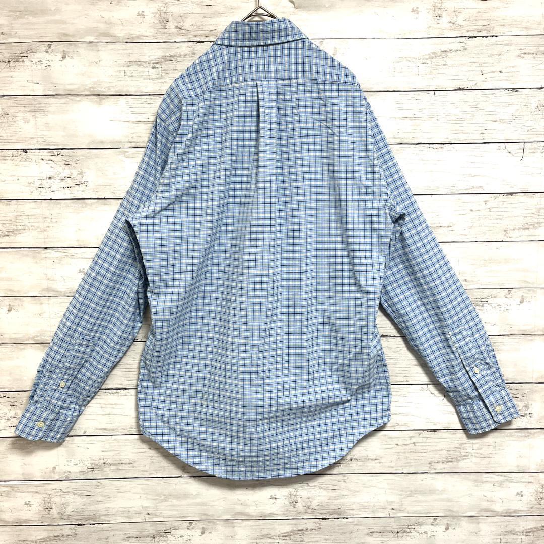 1f ラルフローレン ブルーチェック CLASSICFIT BD長袖シャツ 1f ラルフローレン ブルーチェック CLASSICFIT BD長袖シャツ