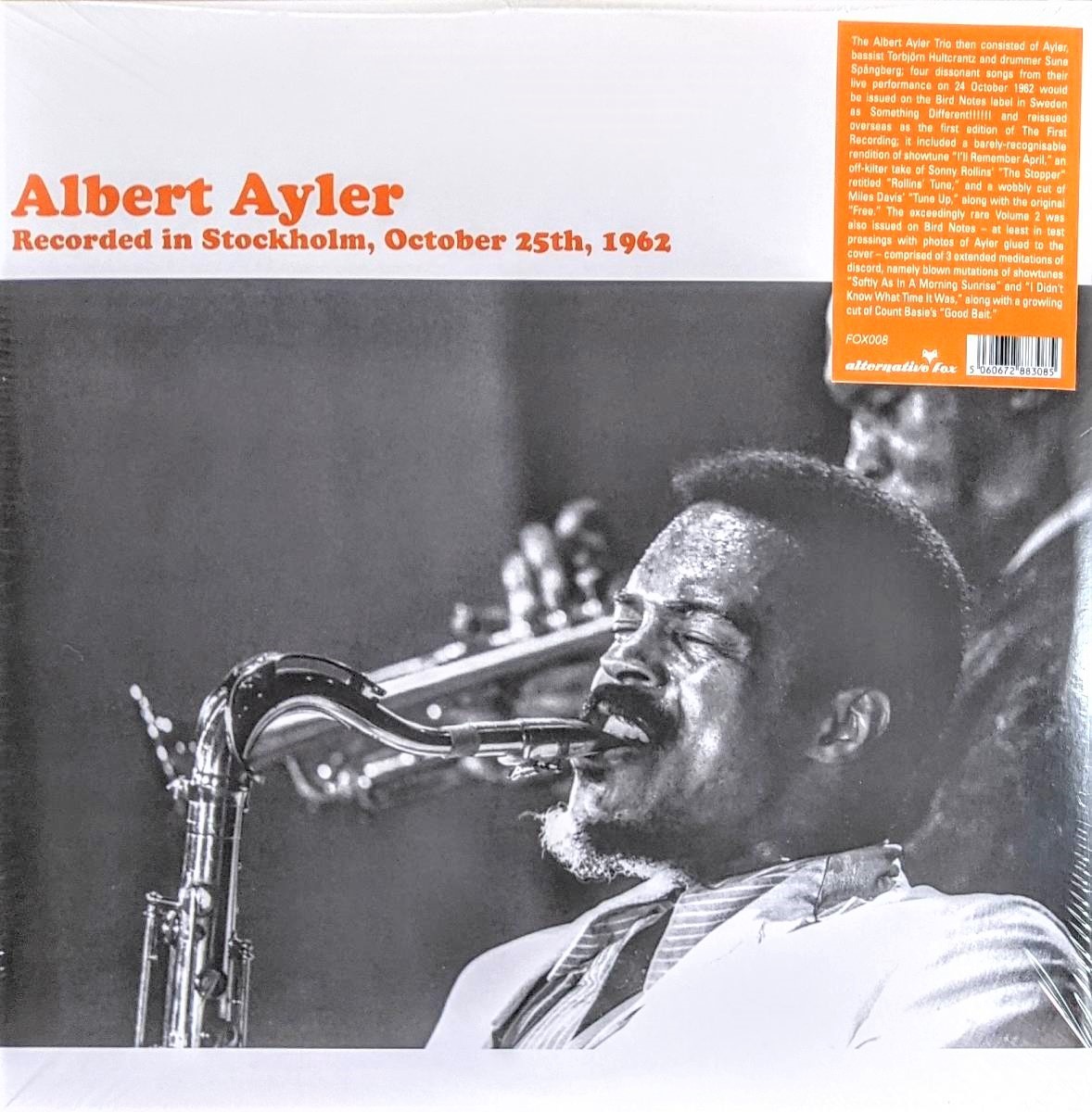 Albert Ayler アルバート・アイラー - Recorded in Stockholm, October 25th, 1962 限定再発二枚組アナログ・レコード_画像1