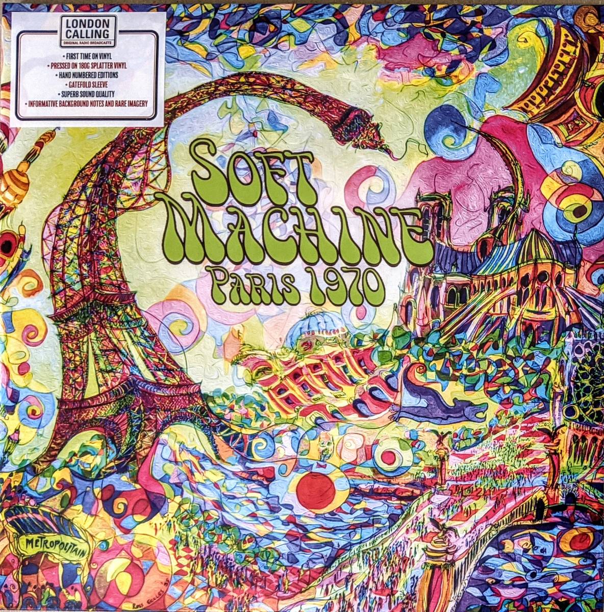 Soft Machine ソフト・マシーン - Paris 1970 手書き番号入り限定二枚組スプラッター・カラー・アナログ・レコード_画像1