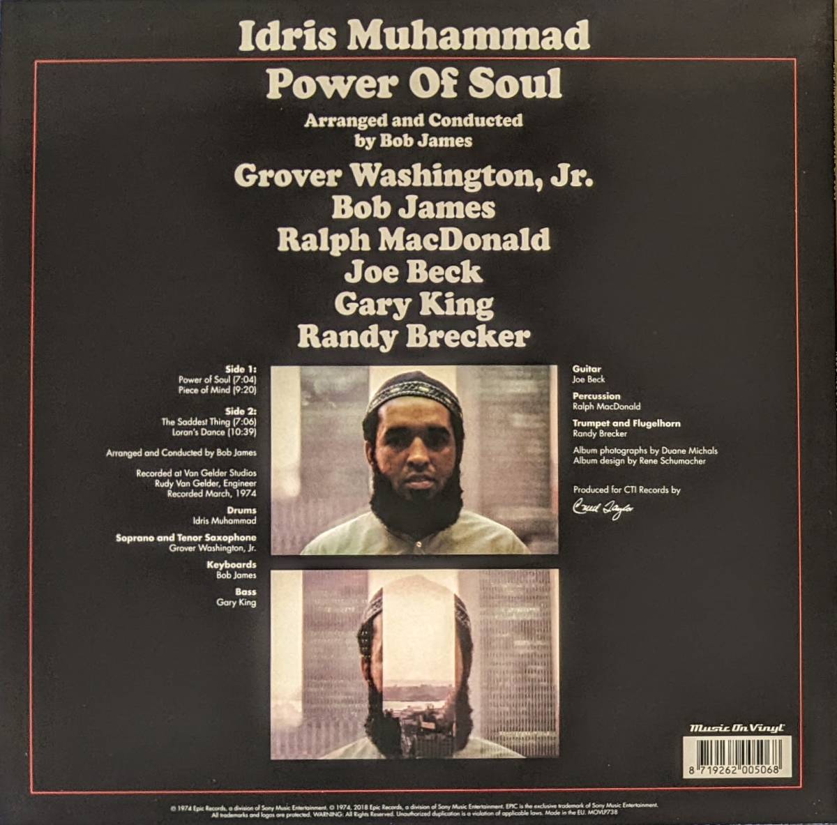 Idris Muhammad アイドリス・ムハマッド - Power Of Soul 限定リマスター再発Audiophileアナログ・レコード_画像2