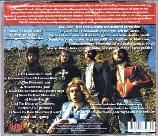 Fireballet ファイアーバレー (Produced by Ian McDonald = King Crimson) - Night On Bald Mountain リマスター再発ＣＤ