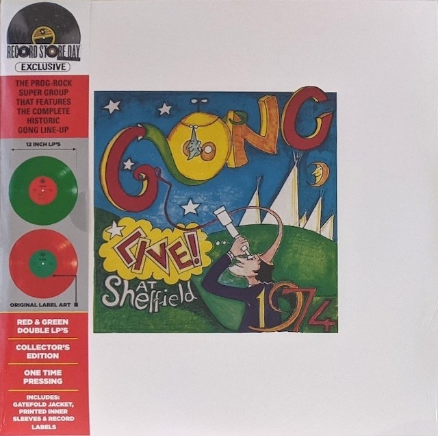 Gong ゴング - Live! At Sheffield 1974 Record Store Day2020 2,000枚限定レッド・グリーン・カラー・アナログ・レコード