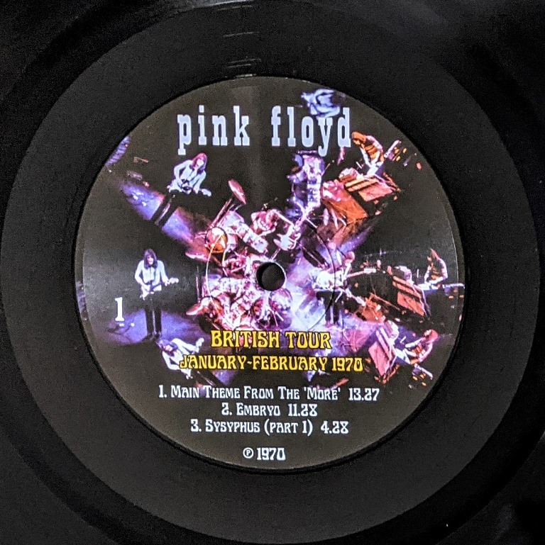 Pink Floyd pink * floyd - British Tour (January - February 1970) 500 sheets limitation analogue * record 