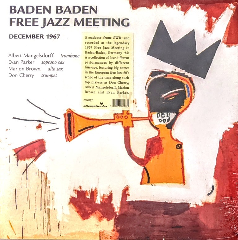 Albert Mangelsdorff, Evan Parker, Marion Brown, Don Cherry -Baden Baden Free Jazz Meeting December 1967 限定再発アナログ・レコード