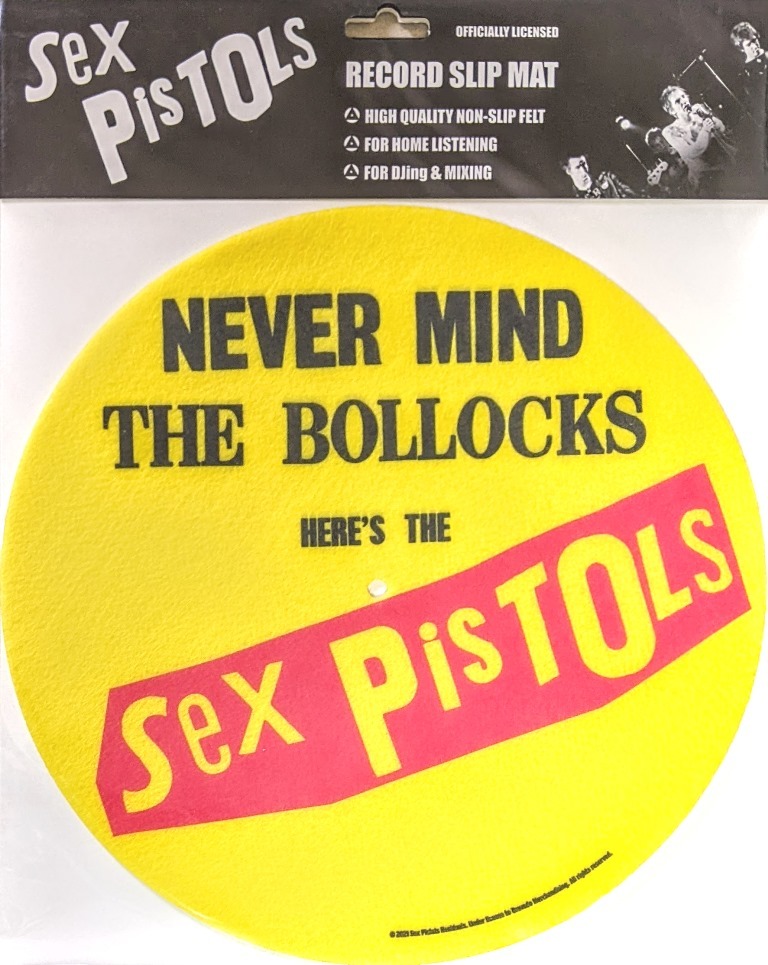 Sex Pistols - Never Mind The Bollocks ジャケット・デザイン - Slip Mat レコード・プレイヤー・ターン・テーブル用スリップ・マット_画像1