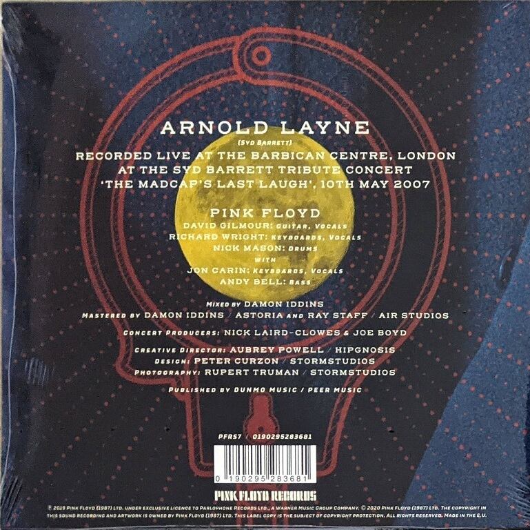 Pink Floyd ピンク・フロイド - Arnold Layne - Record Store Day 2020 4,700枚限定45回転7インチ・アナログ・レコード