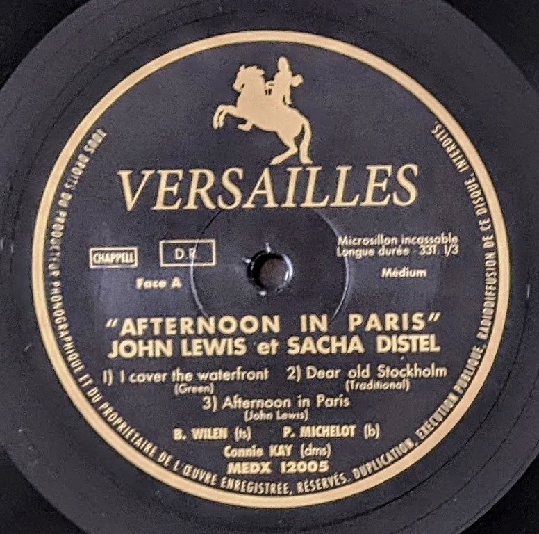 John Lewis ジョン・ルイス & Sacha Distel サッシャ・ディステル - Afternoon In Paris 1,000枚限定リマスター再発アナログ・レコード_画像5