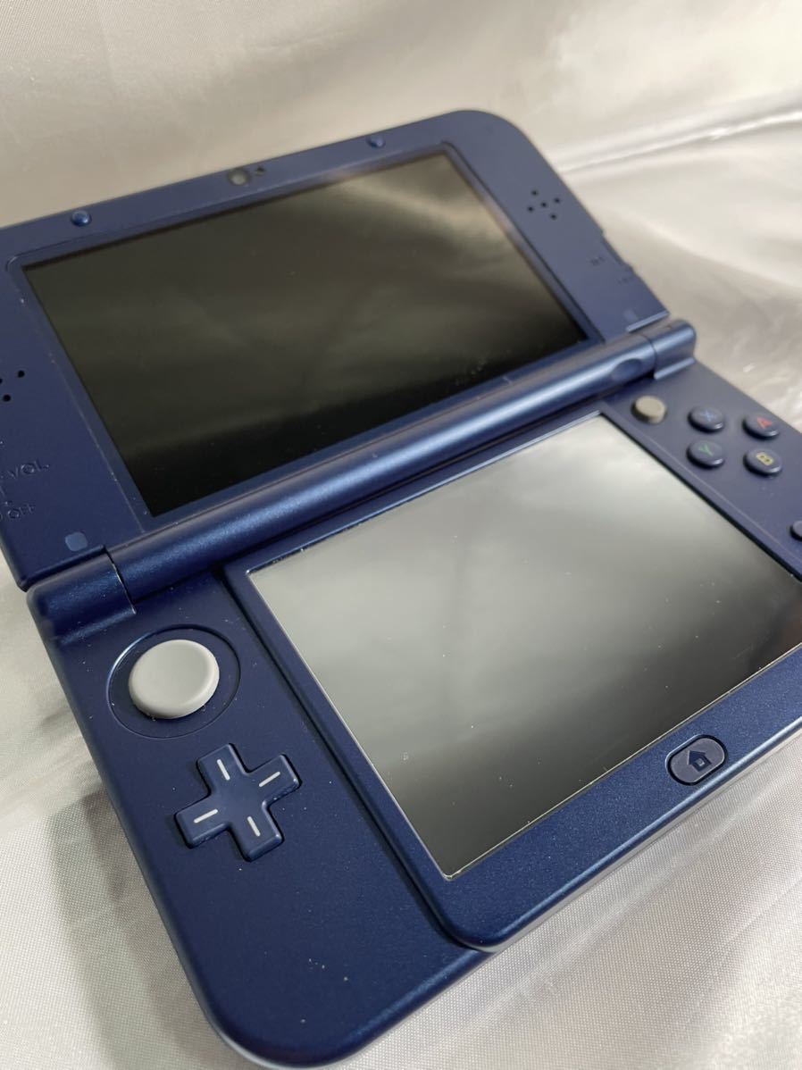 【液晶美品・完品】 Newニンテンドー3DS LL メタリックブルー 本体 Nintendo 任天堂 New3DSLL new NINTENDO  3DS LL ブルー メタリック