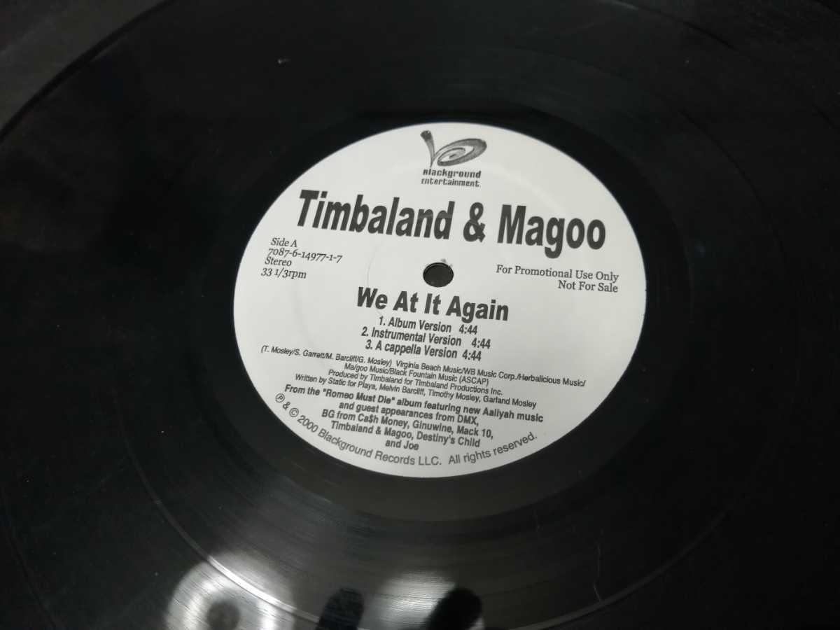 非売品　timbaland magoo レコード　not for sale we at it again ティンバランド　_画像3