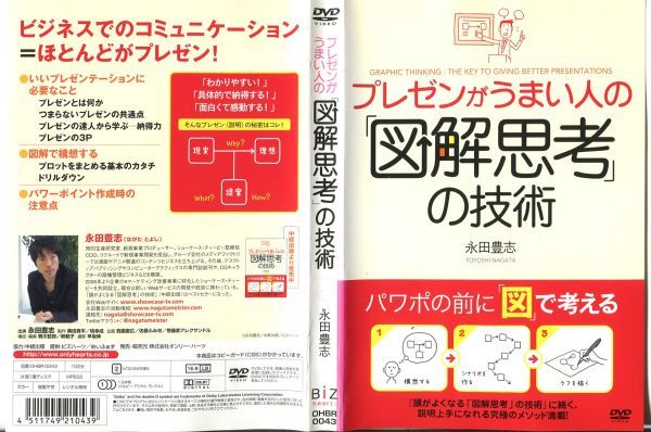 ■C7807 R落DVD「プレゼンがうまい人の「図解思考」の技術」ケース無し 永田豊志 レンタル落ち_画像1